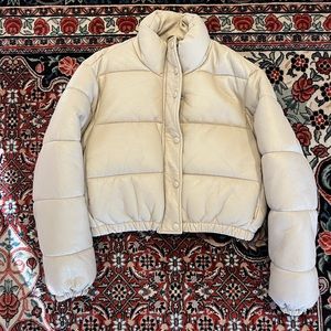 Zara cropped puffer jacket